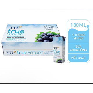 Thùng Sữa chua uống TH True Yogurt tiệt trùng vị cam/dâu tây/việt quất ( ĐẶT TRƯỚC 7 GIỜ SÁNG SHIP TRONG NGÀY)