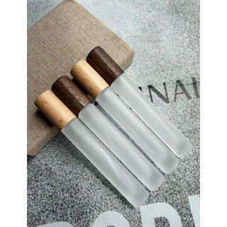 Chai chiết nước hoa mỹ phẩm tròn dày trắng đục 10ml dạng xịt phun sương nắp vàng,bạc,đen