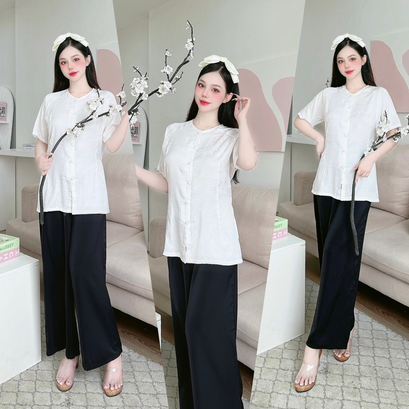 Bộ đồ bà ba lụa gấm bigsize 225