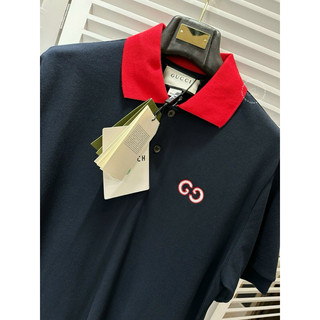 Áo polo - Gucci - GC Basic logo thêu ngực