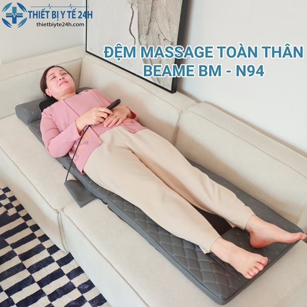 Đệm massage toàn thân, nệm massage toàn thân 5 chế độ giúp giảm nhức mỏi