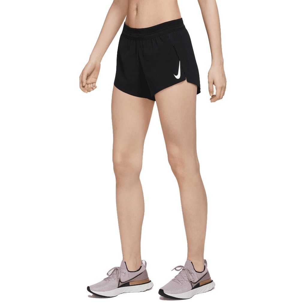 Quần Chạy Bộ Nữ NIKE Aeroswift Shorts - Black/White