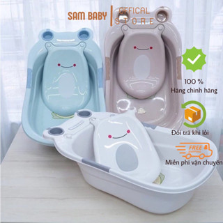 Chậu Tắm Ếch Cho Bé Thau Tắm Bồn Tắm Đa Năng - Chống Trơn Trượt Có Van Thoát Nước - Dễ Sử Dụng Phù Hợp Cho Trẻ Nhỏ