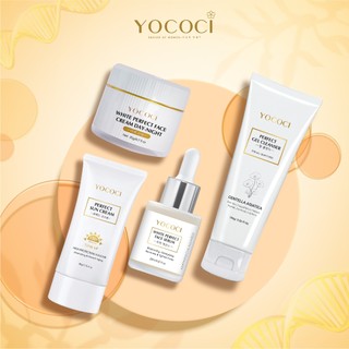 Bộ 4 sản phẩm yococi (kem chống nắng 50g + kem face 20g + sữa rửa mặt 100g + serum 20ml)