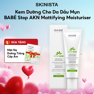 Kem dưỡng BABÉ Stop AKN Mattifying Moisturiser 50ml cho da dầu mụn