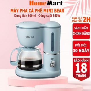 Máy pha cà phê mini Bear, máy pha cafe mini tự động dung tích 600ml, HomeMart – Hàng chính hãng
