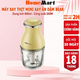 Máy xay thịt mini Bear 0.6L máy xay ăn dặm cho bé, HomeMart – Hàng chính hãng bảo hành 6-18 tháng