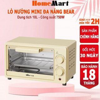Lò nướng điện mini Bear 10L, Lò nướng bánh mini, thiết kế nhỏ gọn tiện dụng – Hàng chính hãng