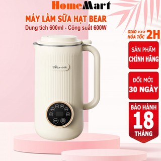 Máy làm sữa hạt Bear 600ml, 6 chức năng, xay nấu sữa hạt, xay sinh tố, HomeMart – Hàng chính hãng