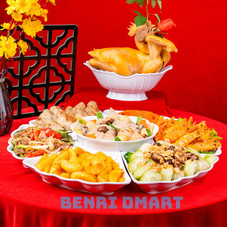 bộ bát đĩa nhựa cao cấp hoa mặt trời 7 chi tiết tiện lợi, 1 bát và 6 đĩa 6836