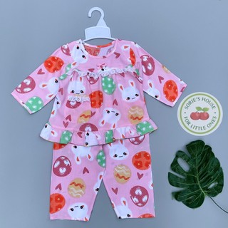 Bộ tole/bộ lanh DÀI mặc nhà bé gái