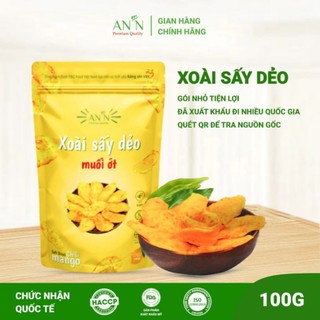 Xoài sấy dẻo muối ớt Ann túi 100g