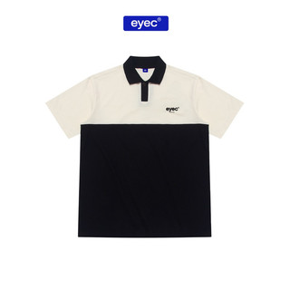 Áo Polo EYEC phối 2 màu Đen/ Kem