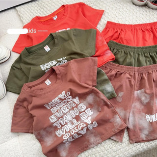 Sét bộ thun cotton loang bé trai
