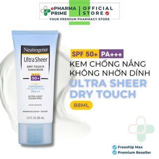 Kem Chống Nắng Neutrogena Ultra Sheer Dry Touch SPF50+ Không Gây Nhờn Rít 88ml