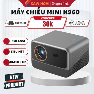 Máy chiếu 4K siêu nét KAW KP960 Full HD, Hệ điều hành android, xem phim, giải trí, bảo hành 36 tháng