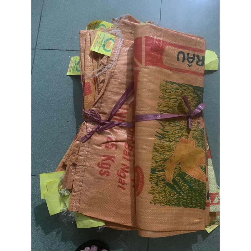 Thanh lý  50 vỏ bao gạo 25kg