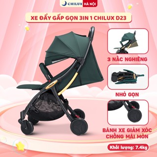 Xe đẩy gấp gọn cho bé Chilux D23 - Giảm rung lắc tối đa, bảo hành chính hãng 3 năm