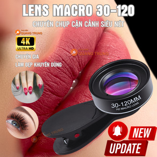 Lens macro, ống kính macro cao cấp fullhd 4K, độ nét cao 30mm-120mm, chuyên chụp siêu cận cảnh