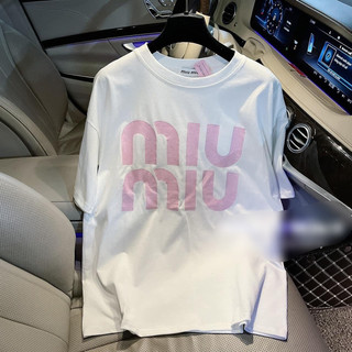 Áo thun cotton khô tay lỡ m i u m i u form rộng