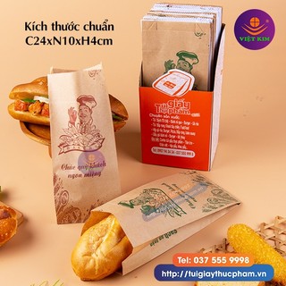 1000 Túi Bánh Mì Ông Già (Kraft - in sẵn)