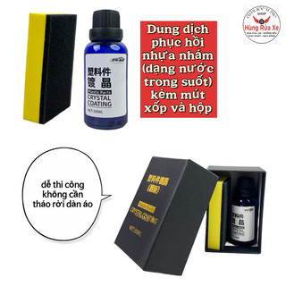 Dung dịch phục hồi nhựa nhám plastic parts crystal coating dung tích 30ml