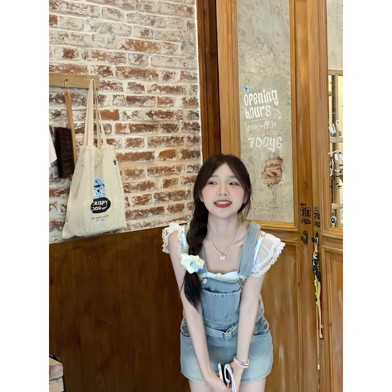 Yếm Bò Nữ Váy 2 Dây Denim Dáng Ngắn Đầm Chữ A Váy Yếm Jean Ngắn Retro Váy Đi Biển Đi Chơi Đầm Nữ Mùa Hè SD479