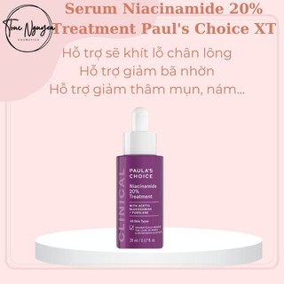 Tinh chất Clinical Niacinamide 20% Treatment Pauls Choice Giúp Sáng Da Thu Nhỏ Lỗ Chân Lông