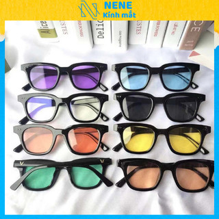 Kính Mắt NeNe chữ v gọng vuông thời trang,mắt kính gọng nhỏ nhiều màu nam nữ form unisex thời trang Hàn Quốc KM16