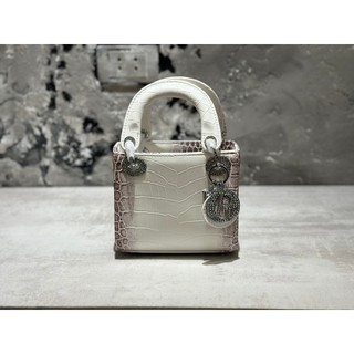 TÚI CD LADY BẠCH TẠNG SZ17 TAG ĐÁ