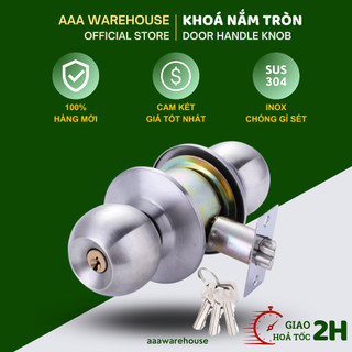 Ổ khoá tay nắm tròn inox zani - stainless steel door handle knob