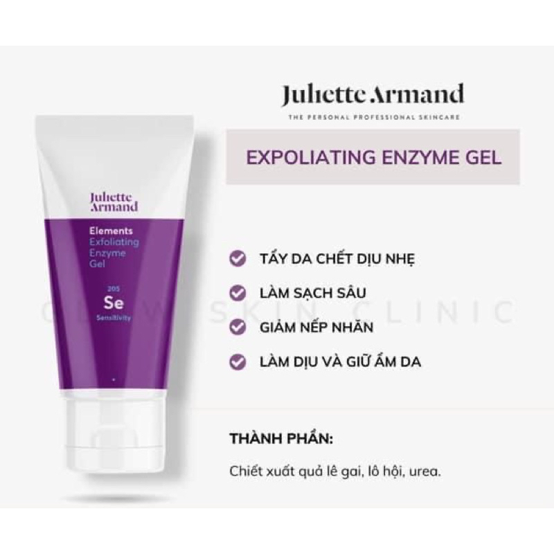 Gel tẩy da chết Juliette Armand Exfoliating Enzyme