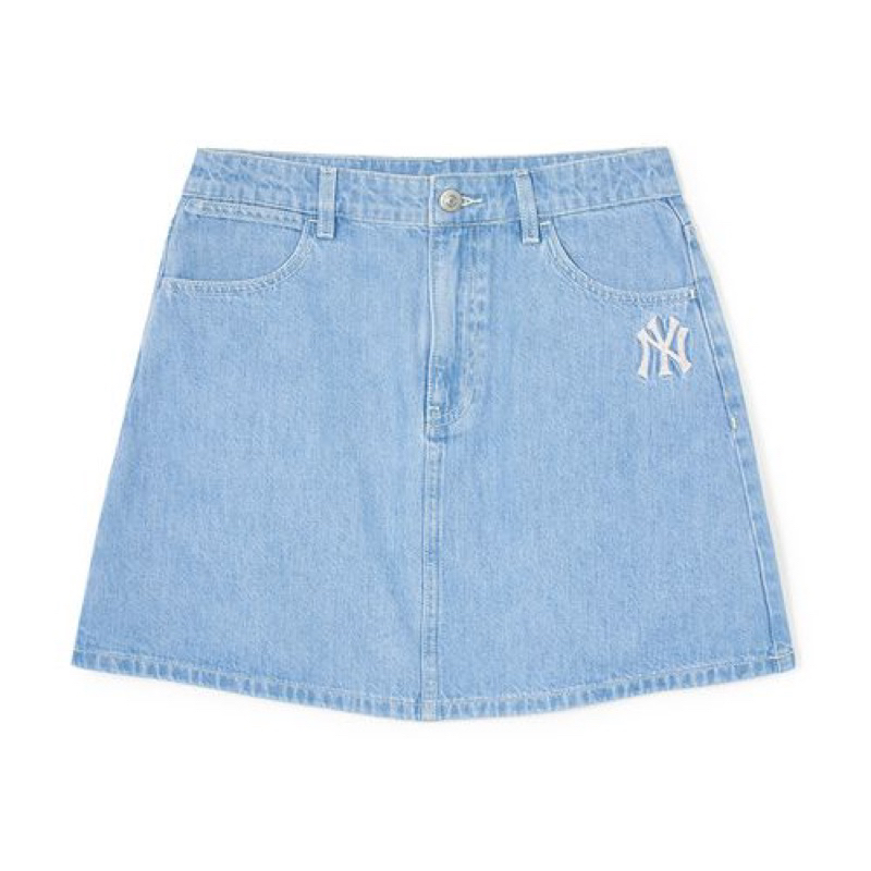 Chân váy MLB denim monogram chính hãng full tag