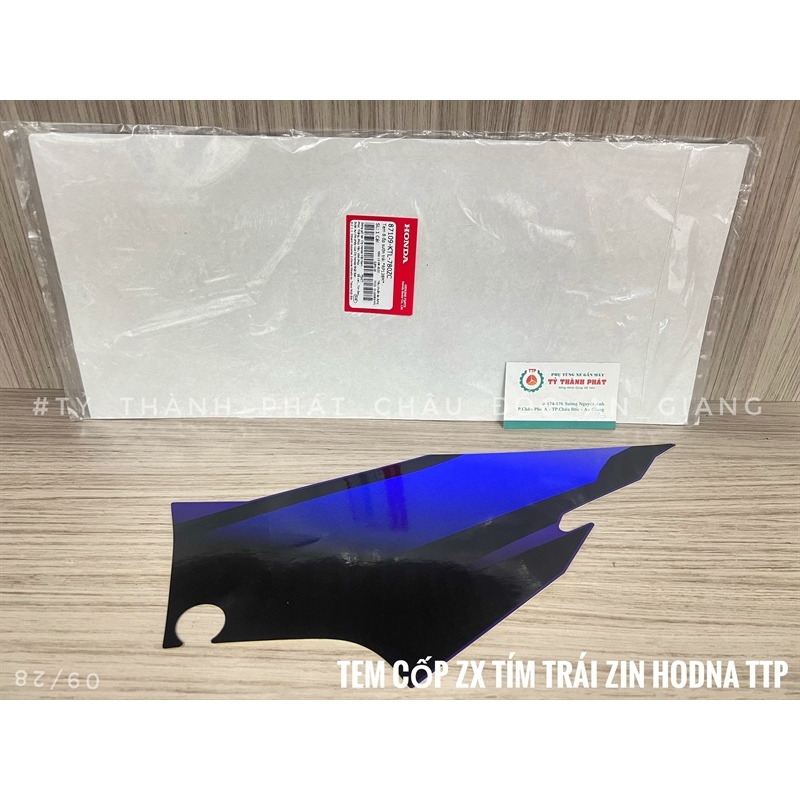 Tem xe Wave ZX Tím chính hãng