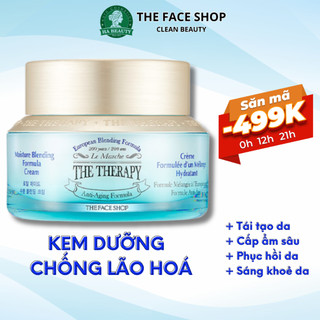 Kem dưỡng ẩm chống lão hóa làm dịu da phục hồi da The Face Shop The Therapy Moisture Blending Formula Cream 50ml