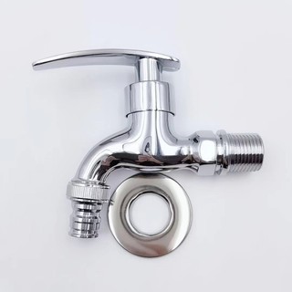Vòi nước,vòi hồ, vòi máy giặt, rumine  COSA  CA - N100 đồng mạ Chrome sáng bóng cao cấp ren 21mm RO-10