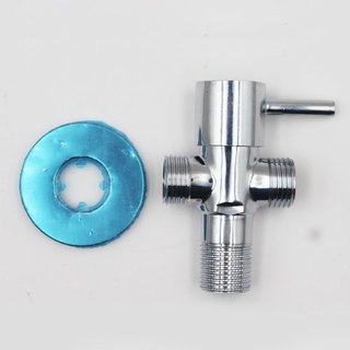 Van chia nước, van khóa nước, giảm áp chữ T hiệu RANCO chất liệu đồng mạ Chrome siêu bền RO-02