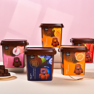 Chocolate Nama - Socola Tươi Nhân Trái Cây Siêu Ngon-Yumi Socola Tươi 5 Vị Mới Hộp 158gr (Đào - Cam - Xoài - Dâu - Nho)