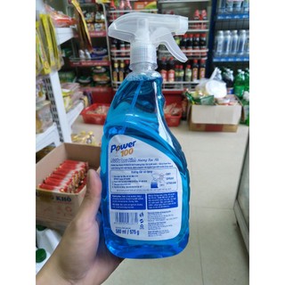 Nước lau kính Power 100 chai 580ml hương bạc hà - POWER100 dạng chai xịt