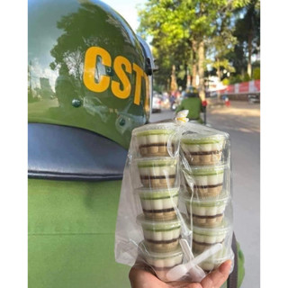 5 cây (500cái+500nắp) ly rau câu hoa mai 80-90ml