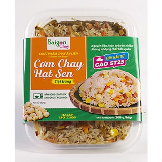 CƠM CHAY HẠT SEN Thực phẩm ăn liền Saigon Chay