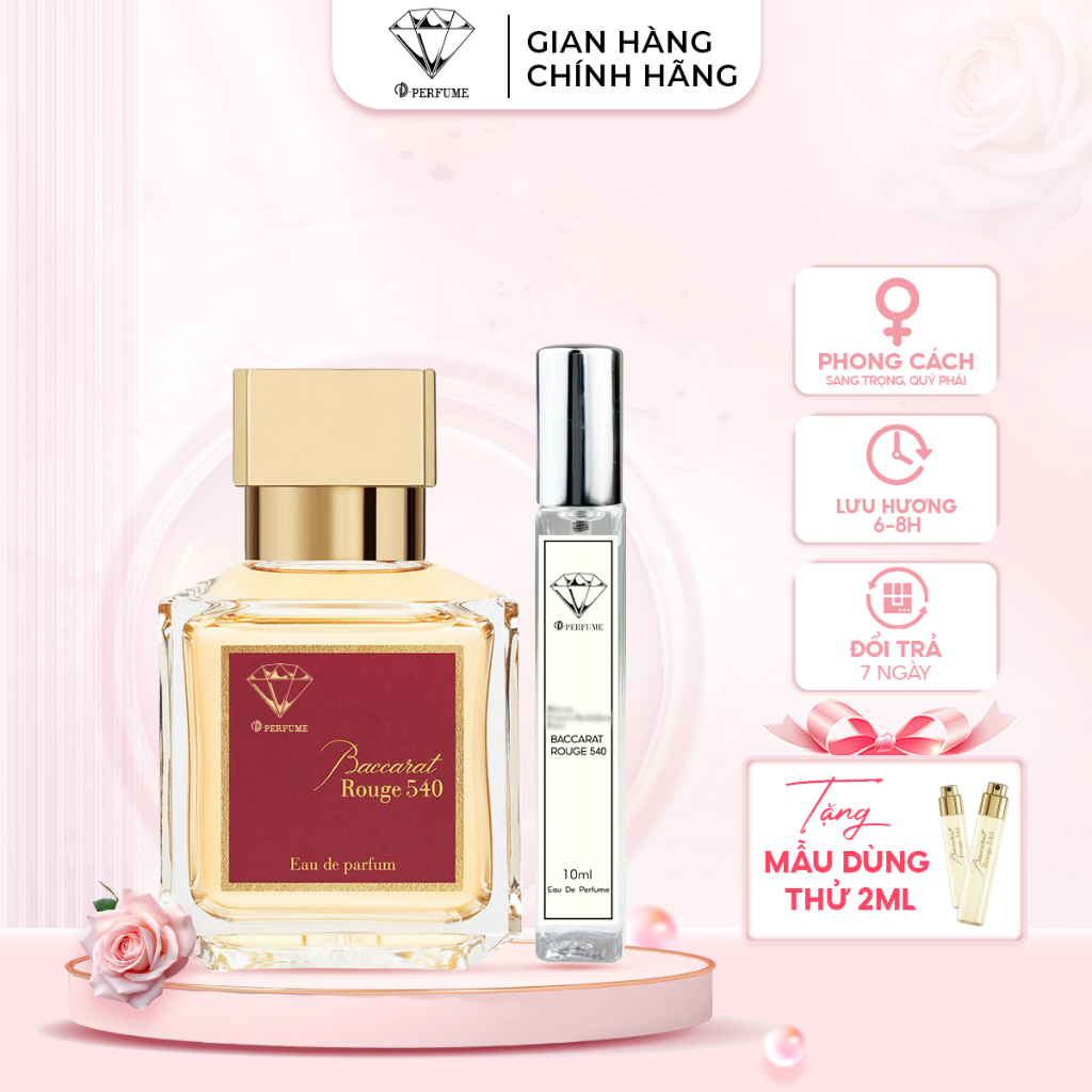 Nước hoa nữ mfk 540💖D-PERFUME-COSMETIC💖,nước hoa unisex cuốn hút tinh tế lưu hương lâu,nước hoa chiế