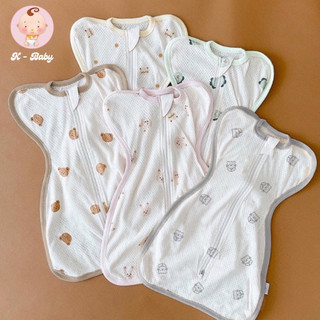 Nhộng chũn Monona/Manny/Kbaby vải thở thoáng khí/vải peptit siêu co giãn, khóa 2 chiều tiện lợi