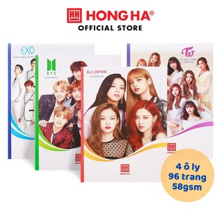 10 quyển Vở 4 ô ly 96 trang Hồng Hà South Star Kpop - 0752 - Dành cho học sinh miền Trung - Nam
