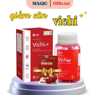 Thảo Mộc Giảm cân Vichi ++ Hỗ Trợ Giảm Béo An Toàn Giảm Mỡ Hiệu Quả Tặng Viên Khóa Cân 30 Viên