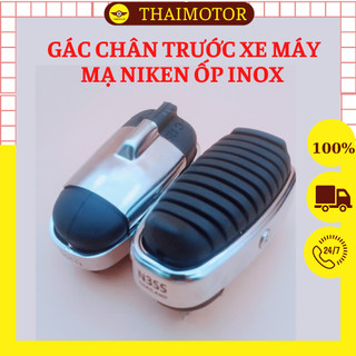 Gác chân trước ốp inox, cao su trước, gác chân cup 125, gác chân trước, cao su gác chân N3SS Thailand lắp các xe máy số.