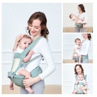  Địu cho bé chống gù 6 tư thế địu cao cấp có ghế ngồi trang bị đai an toàn có thể tháo rời thoáng mát địu đi xe máy n 