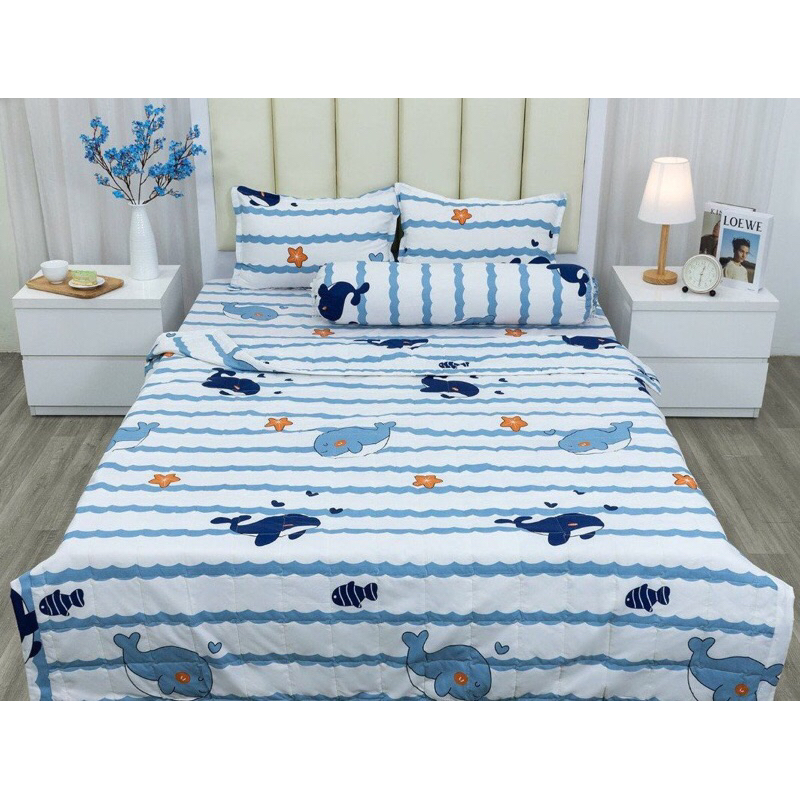 ga giường khổ 1m6x2m+ kèm 2 vỏ gối