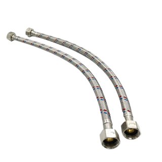 Dây cấp nước nóng lạnh, Dây cấp nước bình nóng lạnh, bồn cầu, lavabo RANCO Inox 304 Chịu áp cao, chống rỉ sét 40CM