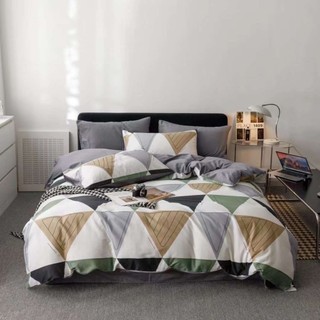 Bộ chăn ga gối 100% Cotton Living set 4 món vỏ chăn, ga gối đủ size m6,m8,2m2, có làm ga theo size yêu cầu
